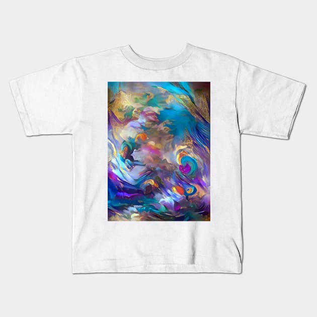 Liquid Gold Kids T-Shirt by Dturner29